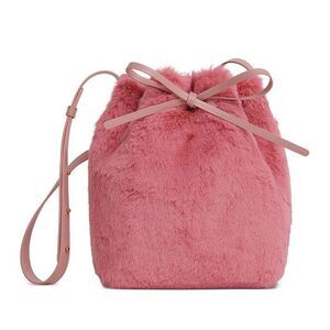 Mansur Gavriel Faux Fur Bucket Bag NWT